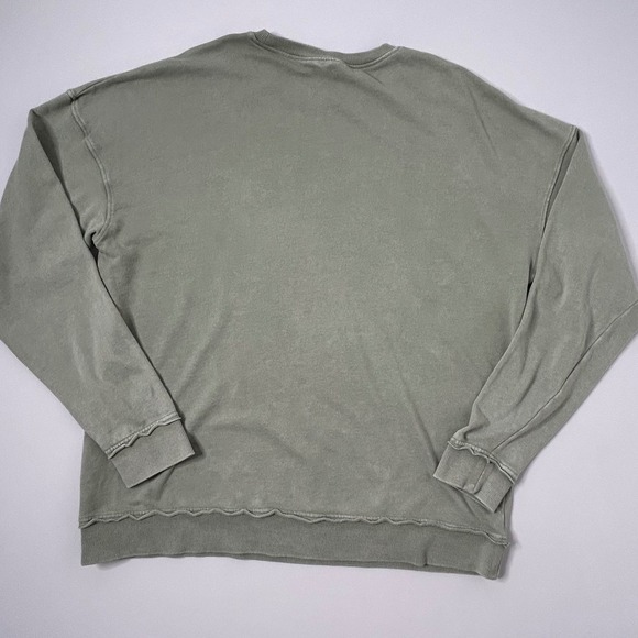 No Boundaries Women's Sage Green Crew Neck Long Sleeve Pullover Sweatshirt Large - Picture 4 of 8
